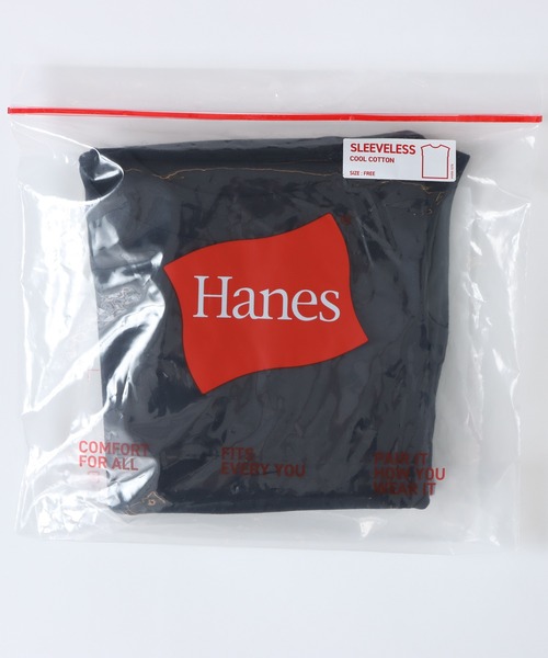 HANES(ヘインズ)の「【Hanes/ヘインズ】レディース スリーブレスTシャツ(Tシャツ/カットソー・レディース・ライトブルー/ブラック/ホワイト・FREE)」の11枚目の写真