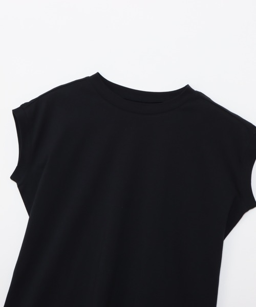 HANES(ヘインズ)の「【Hanes/ヘインズ】レディース スリーブレスTシャツ(Tシャツ/カットソー・レディース・ライトブルー/ブラック/ホワイト・FREE)」の9枚目の写真