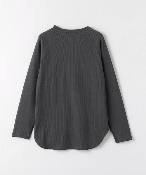 green label relaxing（グリーンレーベルリラクシング）の「ドライワッフル クルーネック Tシャツ -吸水速乾-（Tシャツ/カットソー・メンズ・ライトブルー/ホワイト/ライトグレー/ダークグレー・M/XXL/L/XS/S/XL）」の13枚目の写真