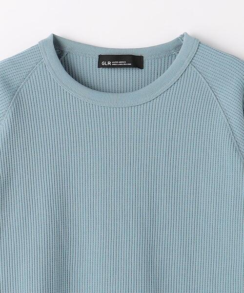 green label relaxing（グリーンレーベルリラクシング）の「ドライワッフル クルーネック Tシャツ -吸水速乾-（Tシャツ/カットソー・メンズ・ライトブルー/ホワイト/ライトグレー/ダークグレー・M/XXL/L/XS/S/XL）」の20枚目の写真
