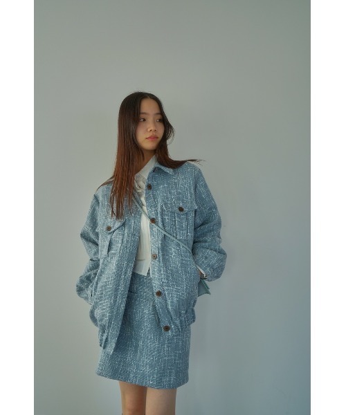 DRWCYS（ドロシーズ）の「ツイードジャケット（その他アウター・レディース・ブルー/アイボリー・FREE）」の5枚目の写真