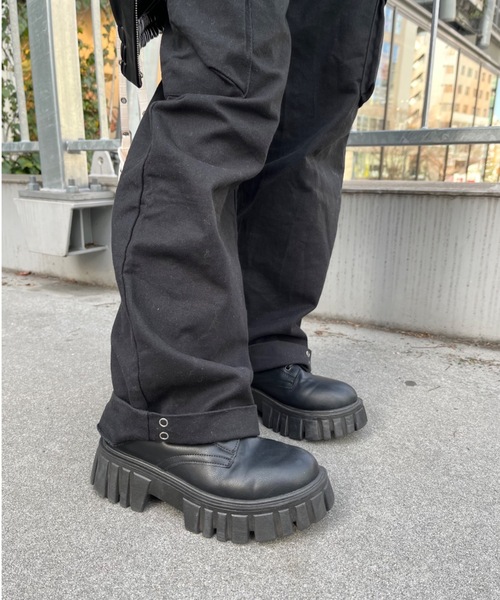 nemne store（ネンネストア）の「【Ne/Flim】デザインウェストカーゴパンツ（カーゴパンツ・レディース・ブラック/グレー・SMALL/MEDIUM）」の6枚目の写真