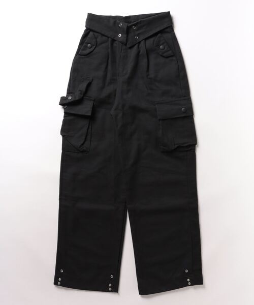 nemne store（ネンネストア）の「【Ne/Flim】デザインウェストカーゴパンツ（カーゴパンツ・レディース・ブラック/グレー・SMALL/MEDIUM）」の4枚目の写真