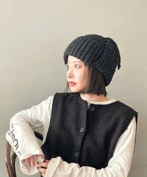 LAULEN（ローレン）の「rib knit flight cap（ニットキャップ/ビーニー・レディース）」