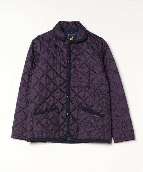 LAVENHAM ラベンハム キルティングコート 40 泥臭い パープル 紫 
