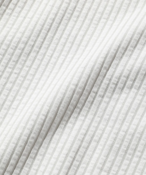 CROWDED CLOSET（クラウデッドクローゼット）の「【HIGH COOL/ハイクール】七分袖シャツ（シャツ/ブラウス・メンズ・ホワイト/ブルー系その他/ネイビー・01/02/03/04）」の4枚目の写真