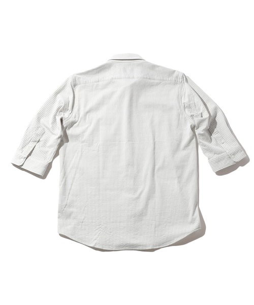 CROWDED CLOSET（クラウデッドクローゼット）の「【HIGH COOL/ハイクール】七分袖シャツ（シャツ/ブラウス・メンズ・ホワイト/ブルー系その他/ネイビー・01/02/03/04）」の5枚目の写真