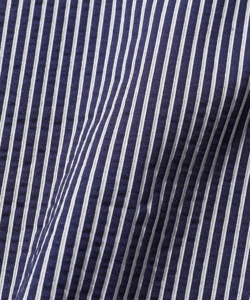 CROWDED CLOSET（クラウデッドクローゼット）の「【HIGH COOL/ハイクール】七分袖シャツ（シャツ/ブラウス・メンズ・ホワイト/ブルー系その他/ネイビー・01/02/03/04）」の9枚目の写真