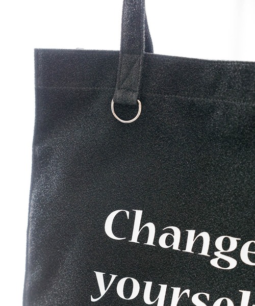 GLOBAL WORK（グローバルワーク）の「推しごとマルチWAYラメトート/109230（トートバッグ・レディース・ホワイト/シルバー/ブラック/ピンク/ブルー/パープル・FREE）」の7枚目の写真