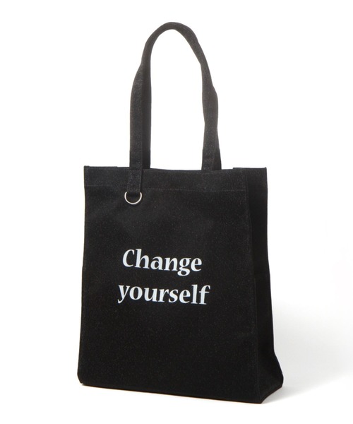 GLOBAL WORK（グローバルワーク）の「推しごとマルチWAYラメトート/109230（トートバッグ・レディース・ホワイト/シルバー/ブラック/ピンク/ブルー/パープル・FREE）」の10枚目の写真