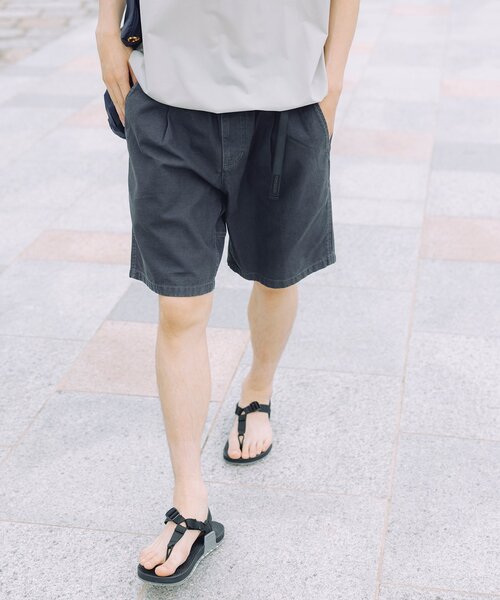 Gramicci(グラミチ)の「GRAMICCI × JOURNAL STANDARD / 別注 バックツイル タックショーツ(その他パンツ・メンズ・ダークブルー/ベージュ系その他/ブラック系その他/アイボリー・SMALL/MEDIUM/LARGE/X-LARGE)」の2枚目の写真