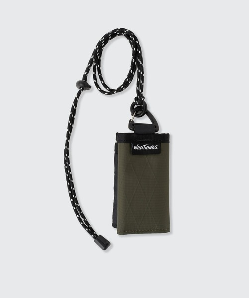 WILD THINGS（ワイルドシングス）の「【WILDTHINGS / ワイルドシングス】 NECK WALLET（財布・メンズ・ブラック/オリーブ/SHERBET/ベージュ・FREE）」の3枚目の写真