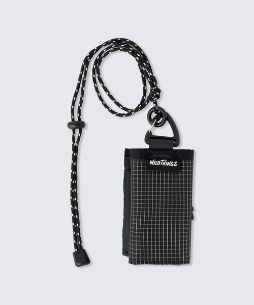 WILD THINGS（ワイルドシングス）の「【WILDTHINGS / ワイルドシングス】 NECK WALLET（財布・メンズ・ブラック/オリーブ/SHERBET/ベージュ・FREE）」の4枚目の写真