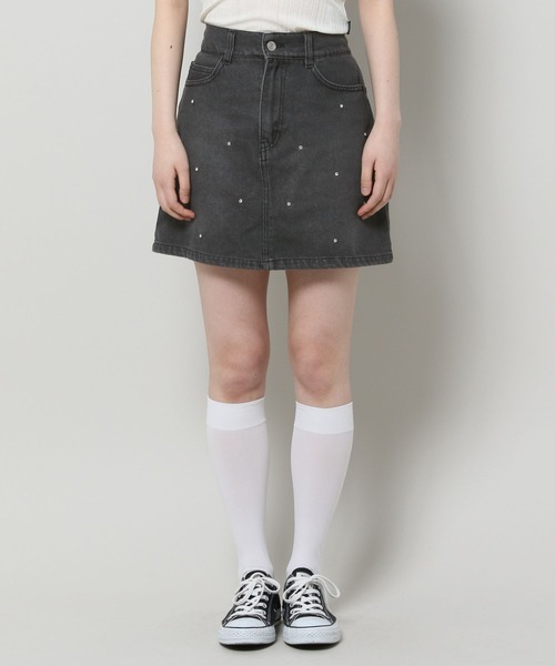 3.3 Field Trip （3.3フィールドトリップ）の「3.3 Field Trip／ビジューデニムスカート 2994321（デニムスカート・レディース・ブラック/ブルー・FREE）」の15枚目の写真