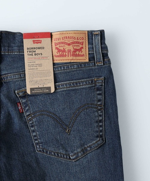 【セール】【Levi's】BOYFRIEBD テーパードデニムパンツ（デニムパンツ）｜Levi's（リーバイス）