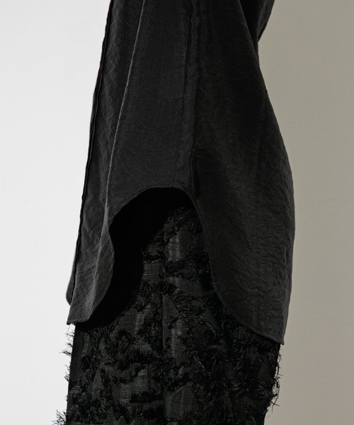 KBF(ケイビーエフ)の「ハイネックメッシュラインブラウス(シャツ/ブラウス・レディース・アイボリー/グリーン/ブラック・ONE)」の14枚目の写真