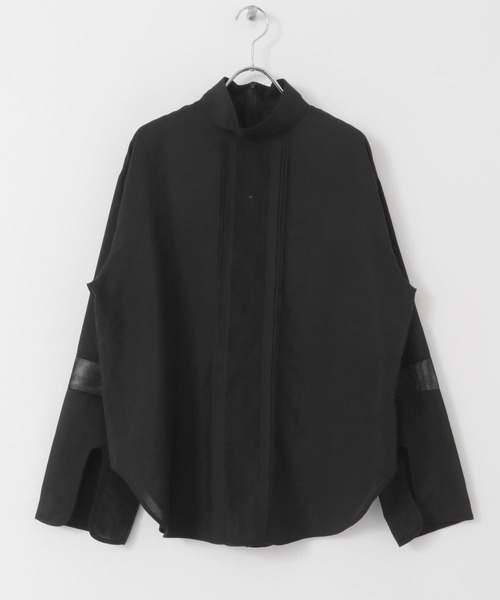 KBF(ケイビーエフ)の「ハイネックメッシュラインブラウス(シャツ/ブラウス・レディース・アイボリー/グリーン/ブラック・ONE)」の11枚目の写真