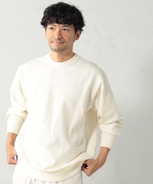 FOUND GOOD（ファウンドグッド）の「ポリガラニットPO（ニット/セーター・メンズ・ホワイト系5/ネイビー/グリーン系4/ベージュ・M/S/XL/L）」の2枚目の写真