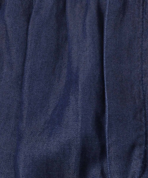 LOWRYS FARM（ローリーズファーム）の「ウエストフリルワイドパンツ　111741（デニムパンツ・レディース・ブラック/ブルー・FREE）」の19枚目の写真