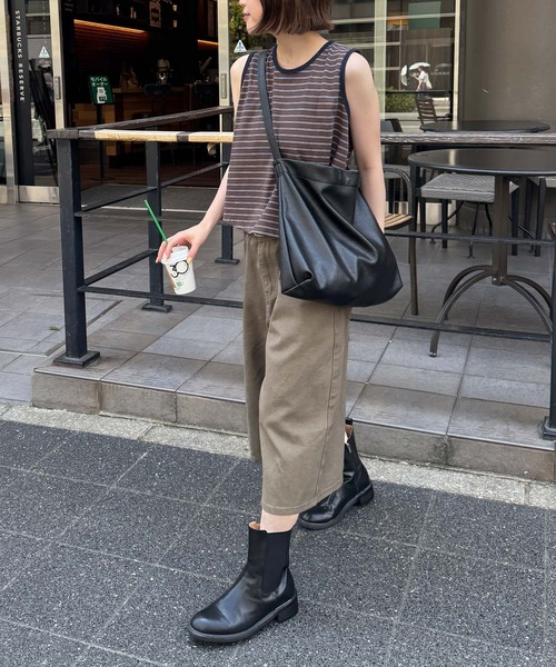 CANAL JEAN(キャナルジーン)の「El mar ソフトクロスボディーバッグ(ショルダーバッグ・レディース・ブラウン/ブラック・ONE SIZE)」の15枚目の写真