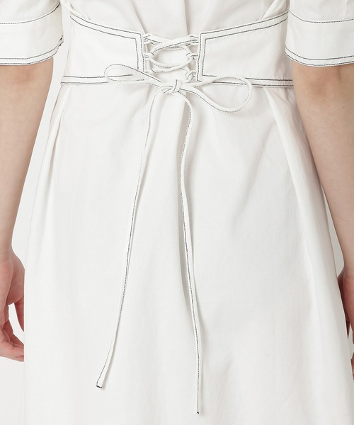 REDYAZEL（レディアゼル）の「デニムポケットパワショルロングワンピース（ワンピース・レディース・ネイビー/ブルー/オフホワイト・FREE）」の13枚目の写真