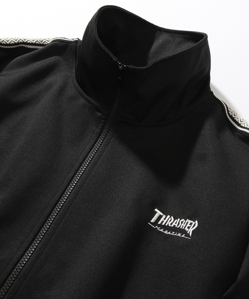 THRASHER（スラッシャー）の「【THRASHER/スラッシャー】ワンポイント ライントラックブルゾン（セットアップ対応）（ブルゾン・メンズ・グリーン/オフホワイト/ブラック/ベージュ・XL/M/L）」の20枚目の写真