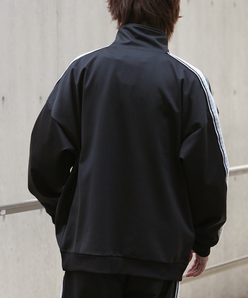 THRASHER（スラッシャー）の「【THRASHER/スラッシャー】ワンポイント ライントラックブルゾン（セットアップ対応）（ブルゾン・メンズ・グリーン/オフホワイト/ブラック/ベージュ・XL/M/L）」の9枚目の写真