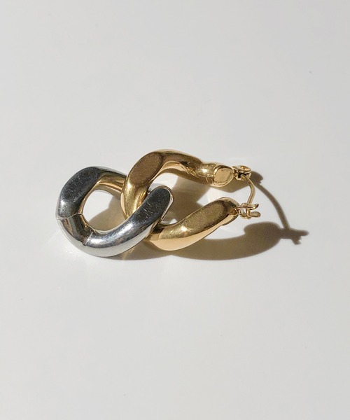 TUWAKRIM（トゥワクリム）の「【TUWAKRIM】ミックスカラーチェーンピアス（ピアス（両耳用）・レディース・ゴールド・FREE）」の8枚目の写真