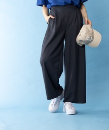 NAVY | NAVY サラリ 接触冷感 制菌加工 ワイドパンツ(その他パンツ)
