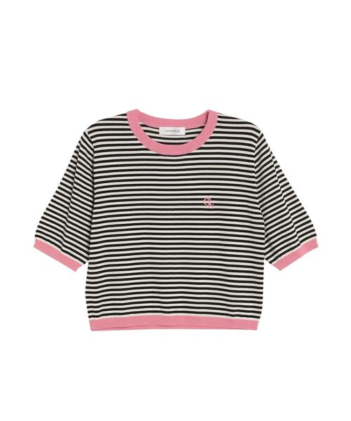 CALNAMUR（カルナムール）の「ショートスリーブロゴニット（ニット/セーター・レディース・その他1/ブラック/その他・FREE）」の3枚目の写真