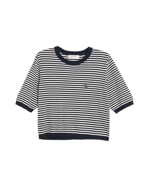 CALNAMUR（カルナムール）の「ショートスリーブロゴニット（ニット/セーター・レディース・その他1/ブラック/その他・FREE）」の4枚目の写真