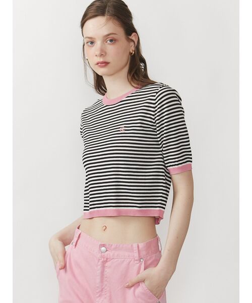 CALNAMUR（カルナムール）の「ショートスリーブロゴニット（ニット/セーター・レディース・その他1/ブラック/その他・FREE）」の6枚目の写真