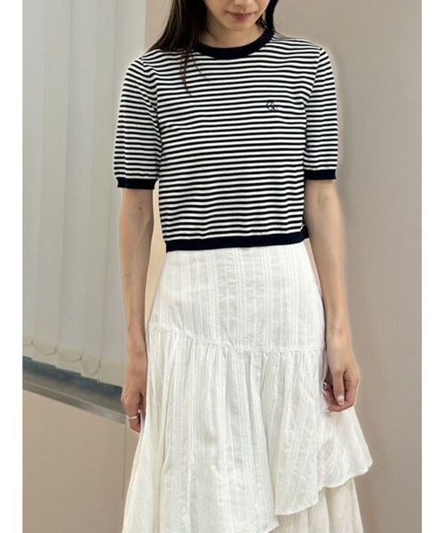 CALNAMUR（カルナムール）の「ショートスリーブロゴニット（ニット/セーター・レディース・その他1/ブラック/その他・FREE）」の15枚目の写真