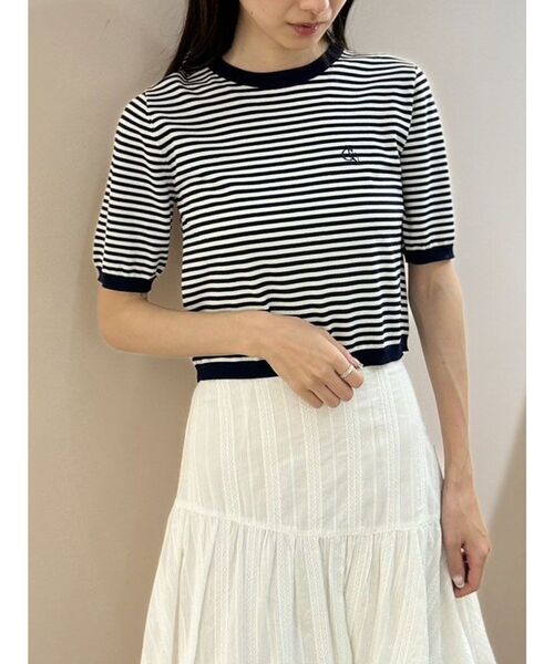 CALNAMUR（カルナムール）の「ショートスリーブロゴニット（ニット/セーター・レディース・その他1/ブラック/その他・FREE）」の16枚目の写真