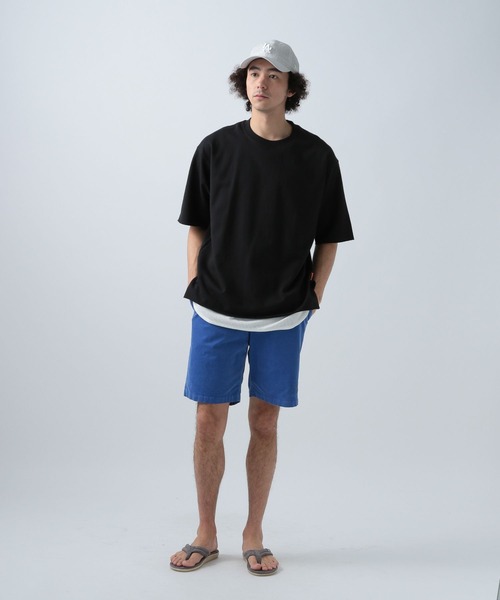 BAYFLOW（ベイフロー）の「[セットでお得!] レイヤード5分袖Tシャツ（Tシャツ/カットソー・メンズ・ベージュ/ブラック/カーキ/オフホワイト・SMALL/MEDIUM/LARGE）」の17枚目の写真