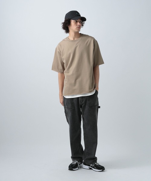 BAYFLOW（ベイフロー）の「[セットでお得!] レイヤード5分袖Tシャツ（Tシャツ/カットソー・メンズ・ベージュ/ブラック/カーキ/オフホワイト・SMALL/MEDIUM/LARGE）」の18枚目の写真