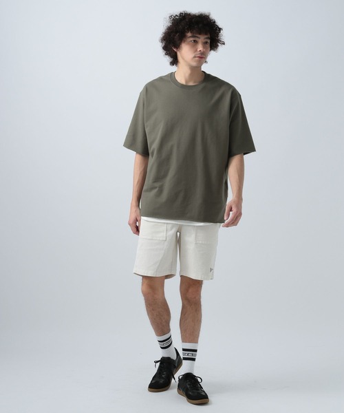 BAYFLOW（ベイフロー）の「[セットでお得!] レイヤード5分袖Tシャツ（Tシャツ/カットソー・メンズ・ベージュ/ブラック/カーキ/オフホワイト・SMALL/MEDIUM/LARGE）」の19枚目の写真