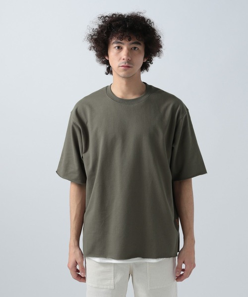 BAYFLOW（ベイフロー）の「[セットでお得!] レイヤード5分袖Tシャツ（Tシャツ/カットソー・メンズ・ベージュ/ブラック/カーキ/オフホワイト・SMALL/MEDIUM/LARGE）」の20枚目の写真