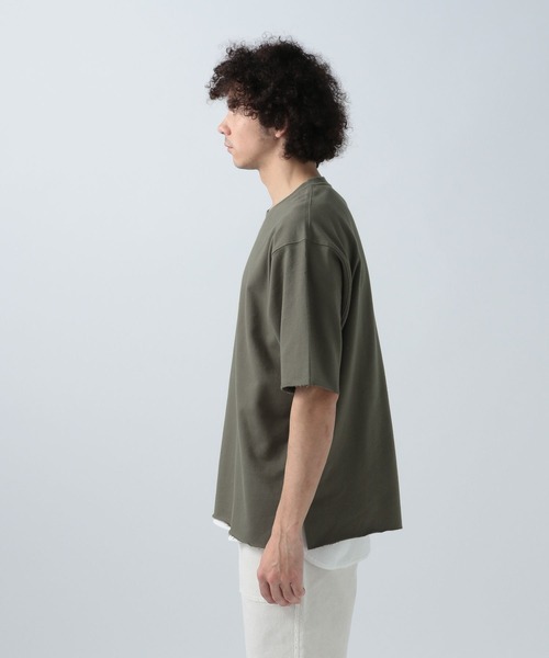 BAYFLOW（ベイフロー）の「[セットでお得!] レイヤード5分袖Tシャツ（Tシャツ/カットソー・メンズ・ベージュ/ブラック/カーキ/オフホワイト・SMALL/MEDIUM/LARGE）」の21枚目の写真