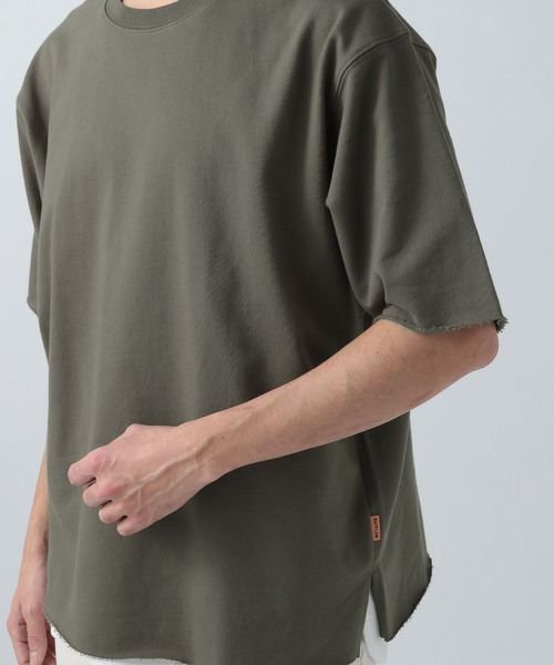 BAYFLOW（ベイフロー）の「[セットでお得!] レイヤード5分袖Tシャツ（Tシャツ/カットソー・メンズ・ベージュ/ブラック/カーキ/オフホワイト・SMALL/MEDIUM/LARGE）」の13枚目の写真