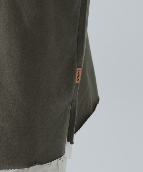 BAYFLOW（ベイフロー）の「[セットでお得!] レイヤード5分袖Tシャツ（Tシャツ/カットソー・メンズ・ベージュ/ブラック/カーキ/オフホワイト・SMALL/MEDIUM/LARGE）」の14枚目の写真