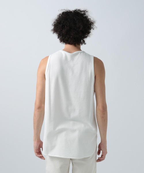BAYFLOW（ベイフロー）の「[セットでお得!] レイヤード5分袖Tシャツ（Tシャツ/カットソー・メンズ・ベージュ/ブラック/カーキ/オフホワイト・SMALL/MEDIUM/LARGE）」の5枚目の写真