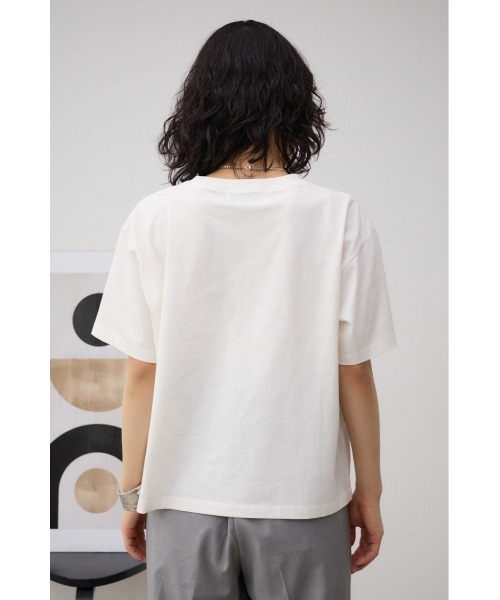 AZUL by moussy（アズールバイマウジー）の「プリントロゴTシャツ（Tシャツ/カットソー・レディース・オフホワイト/グレー系その他2/レッド/グリーン・FREE）」の10枚目の写真