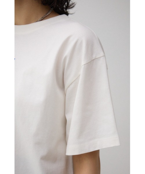AZUL by moussy（アズールバイマウジー）の「プリントロゴTシャツ（Tシャツ/カットソー・レディース・オフホワイト/グレー系その他2/レッド/グリーン・FREE）」の12枚目の写真