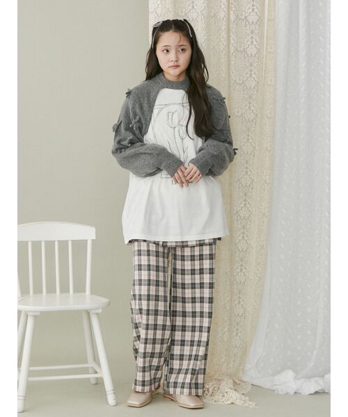 merry jenny（メリージェニー）の「checkプリーツスカパン（スラックス・レディース・グリーン/ブラック/ピンク・FREE）」の15枚目の写真