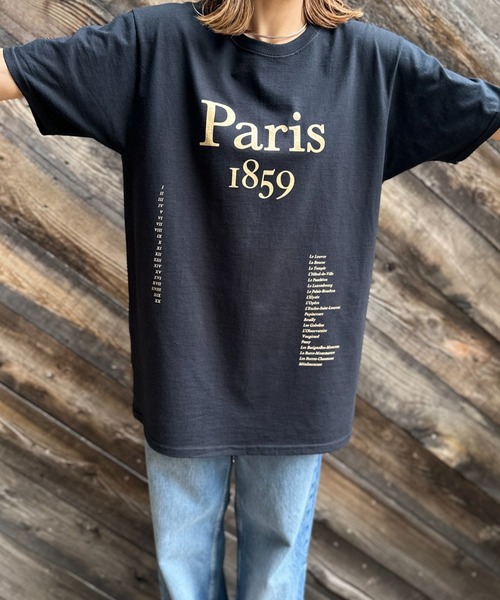 mi via loca(ミヴィアロカ)の「FRUIT OF THE LOOM ParisロゴTシャツ 【MVL027 ※2A】(Tシャツ/カットソー・レディース・ブラック/ナチュラル/オフホワイト・LARGE)」の15枚目の写真