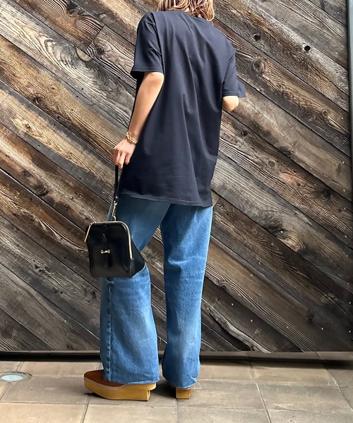 mi via loca(ミヴィアロカ)の「FRUIT OF THE LOOM ParisロゴTシャツ 【MVL027 ※2A】(Tシャツ/カットソー・レディース・ブラック/ナチュラル/オフホワイト・LARGE)」の10枚目の写真