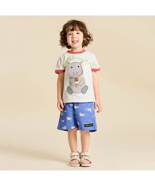 BIT'Z（ビッツ）の「ワニ&カバめくれるギミックTシャツ（Tシャツ