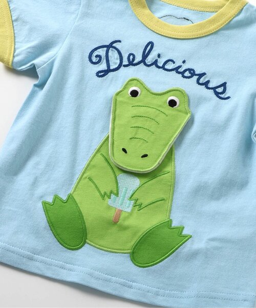 BIT'Z（ビッツ）の「ワニ&カバめくれるギミックTシャツ（Tシャツ