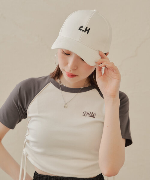 Chico(チコ)の「刺繍入りデニムキャップ(ハット・レディース・ホワイト/ベージュ/ブルー/ブラック系その他・FREE)」の10枚目の写真